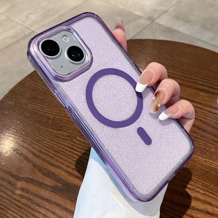 Funda para teléfono magnética transparente con purpurina y resistente a los golpes, For iPhone 17 Pro Max, For iPhone 17 Pro, For iPhone 17, For iPhone 16 Pro Max, For iPhone 16 Pro, For iPhone 16 Plus, For iPhone 16, For iPhone 15 Pro Max             ...