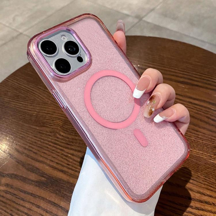 Funda para teléfono magnética transparente con purpurina y resistente a los golpes, For iPhone 17 Pro Max, For iPhone 17 Pro, For iPhone 17, For iPhone 16 Pro Max, For iPhone 16 Pro, For iPhone 16 Plus, For iPhone 16, For iPhone 15 Pro Max             ...