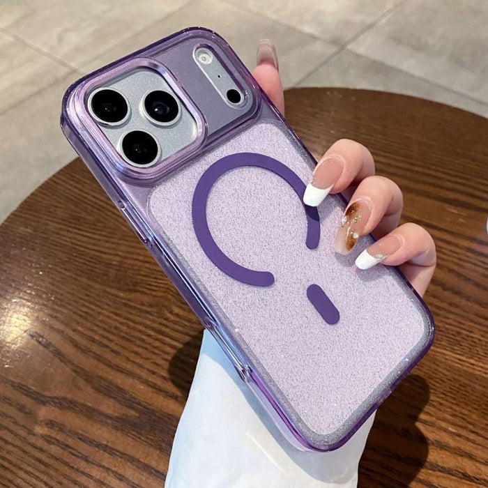 Funda para teléfono magnética transparente con purpurina y resistente a los golpes, For iPhone 17 Pro Max, For iPhone 17 Pro, For iPhone 17, For iPhone 16 Pro Max, For iPhone 16 Pro, For iPhone 16 Plus, For iPhone 16, For iPhone 15 Pro Max             ...