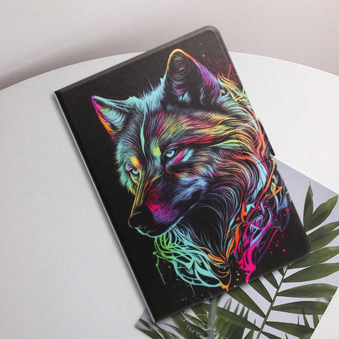 Funda inteligente para tablet de cuero vegano pintado con textura de lichi y voltaje, For iPad Pro 11 2025 / 2024, For iPad 2025 / 2022, For iPad mini 2024 / mini 6, For iPad Pro 11 2022 / Air 2022 10.9, For iPad 10.2 2021 / 10.5 2019                  ...