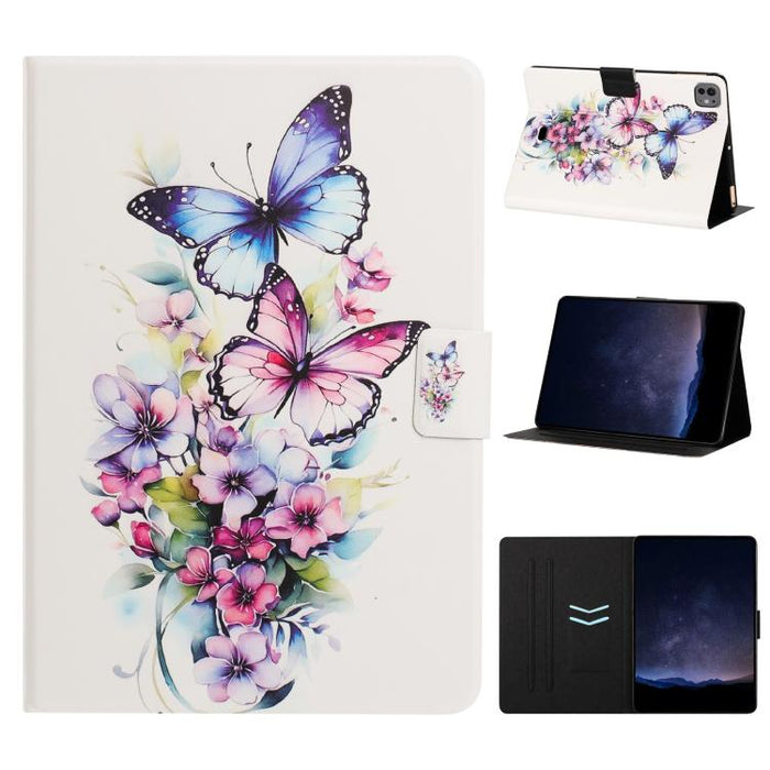 Funda inteligente para tablet de cuero vegano pintado con textura de lichi y voltaje, For iPad Pro 11 2025 / 2024, For iPad 2025 / 2022, For iPad mini 2024 / mini 6, For iPad Pro 11 2022 / Air 2022 10.9, For iPad 10.2 2021 / 10.5 2019                  ...