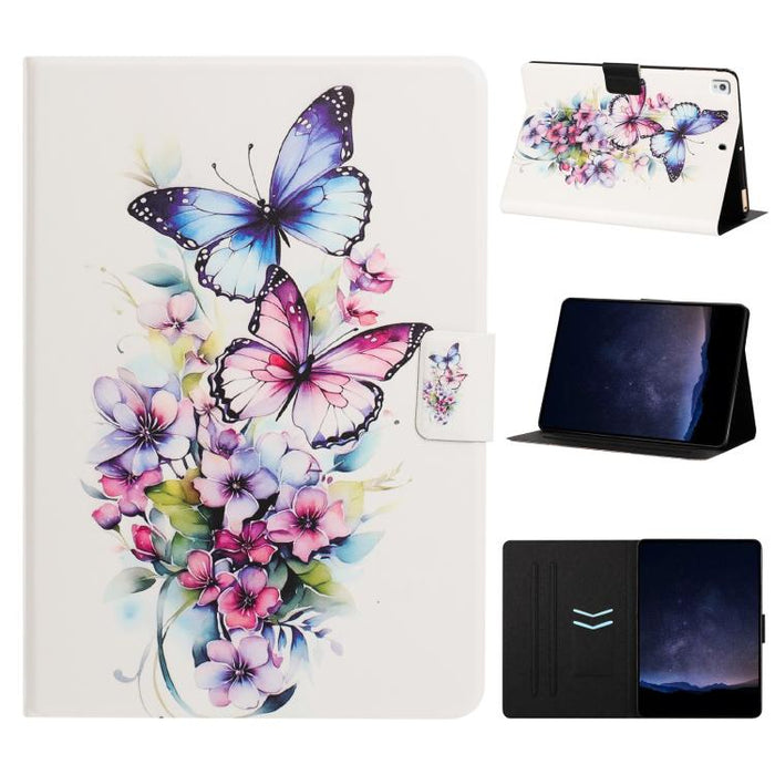 Funda inteligente para tablet de cuero vegano pintado con textura de lichi y voltaje, For iPad Pro 11 2025 / 2024, For iPad 2025 / 2022, For iPad mini 2024 / mini 6, For iPad Pro 11 2022 / Air 2022 10.9, For iPad 10.2 2021 / 10.5 2019                  ...