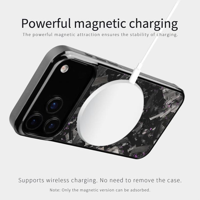Funda magnética para teléfono de fibra de carbono PC + TPU, For iPhone 11, For iPhone 11 Pro