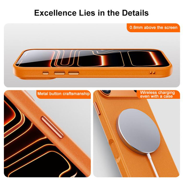 Funda magnética para teléfono con diseño de arena de roca de la serie Boundless, For iPhone 17 Pro Max, For iPhone 17 Pro, For iPhone 16 Pro Max, For iPhone 16 Pro