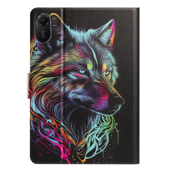 Funda inteligente para tablet de cuero vegano pintado con textura de lichi y voltaje, For Xiaomi Redmi Pad 2