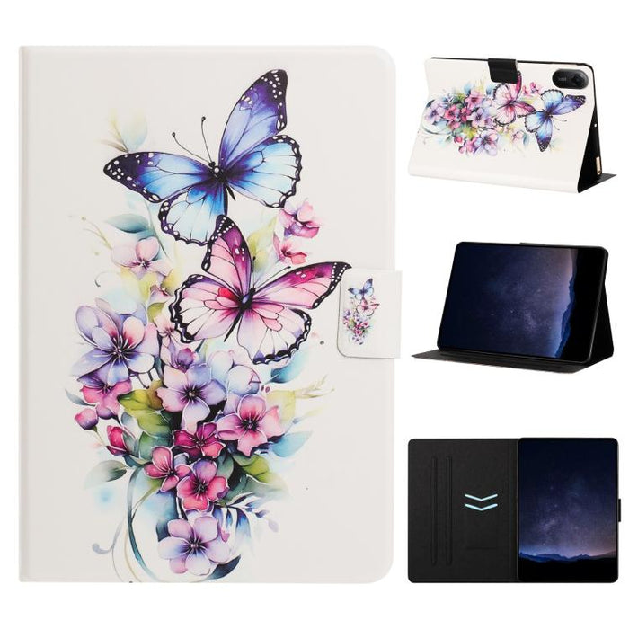 Funda inteligente para tablet de cuero vegano pintado con textura de lichi y voltaje, For Xiaomi Redmi Pad 2