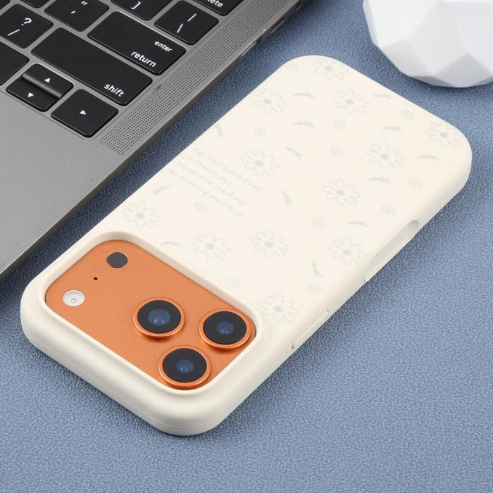 Funda de silicona líquida con estampado floral de margaritas y agujeros grandes para teléfono, For iPhone 13 Pro Max, For iPhone 13 Pro, For iPhone 13, For iPhone 12, For iPhone 12 Pro Max, For iPhone 12 Pro