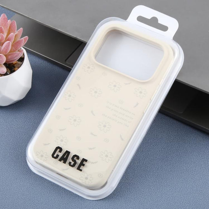 Funda de silicona líquida con estampado floral de margaritas y agujeros grandes para teléfono, For iPhone 13 Pro Max, For iPhone 13 Pro, For iPhone 13, For iPhone 12, For iPhone 12 Pro Max, For iPhone 12 Pro