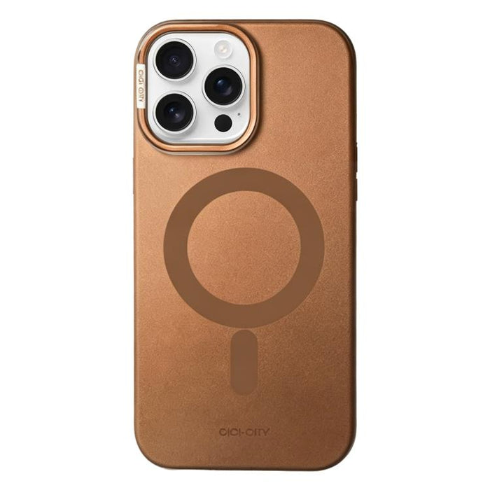 Funda magnética para teléfono CICI-CITY CH-65 con textura metálica y brillo a la luz de la luna, For iPhone 17 Pro Max, For iPhone 17 Pro, For iPhone 16 Pro Max, For iPhone 16 Pro, For iPhone 15 Pro Max, For iPhone 15 Pro