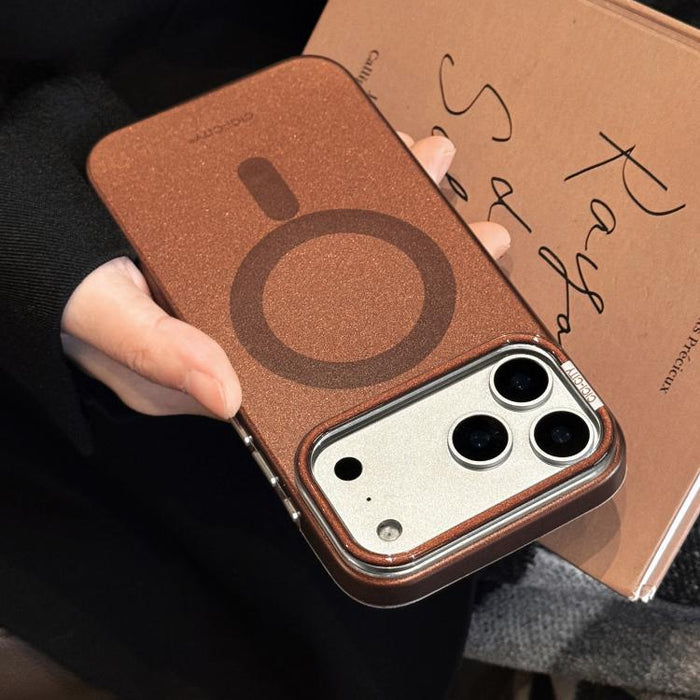 Funda magnética para teléfono CICI-CITY CH-65 con textura metálica y brillo a la luz de la luna, For iPhone 17 Pro Max, For iPhone 17 Pro, For iPhone 16 Pro Max, For iPhone 16 Pro, For iPhone 15 Pro Max, For iPhone 15 Pro