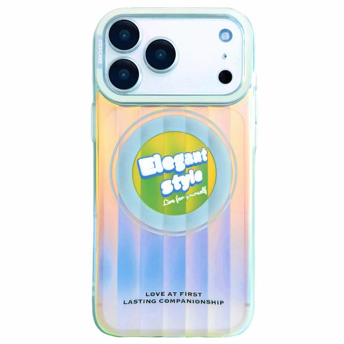 Funda magnética para teléfono CICI-CITY CH-66 Aurora Stripe, For iPhone 17 Pro Max, For iPhone 17 Pro, For iPhone 16 Pro Max, For iPhone 16 Pro, For iPhone 15 Pro Max, For iPhone 15 Pro
