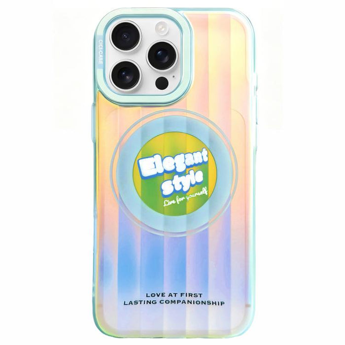 Funda magnética para teléfono CICI-CITY CH-66 Aurora Stripe, For iPhone 17 Pro Max, For iPhone 17 Pro, For iPhone 16 Pro Max, For iPhone 16 Pro, For iPhone 15 Pro Max, For iPhone 15 Pro