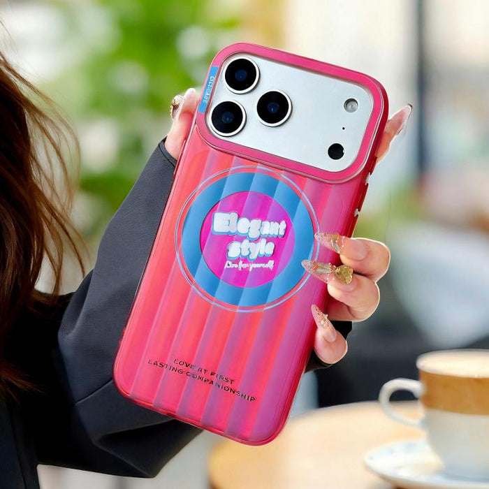 Funda magnética para teléfono CICI-CITY CH-66 Aurora Stripe, For iPhone 17 Pro Max, For iPhone 17 Pro, For iPhone 16 Pro Max, For iPhone 16 Pro, For iPhone 15 Pro Max, For iPhone 15 Pro