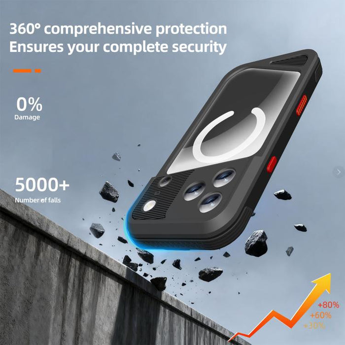 Funda magnética impermeable para teléfono móvil RedPepper GTM Series IP68 para buceo, For iPhone 17 Pro Max, For iPhone 17 Pro, For iPhone 17, For iPhone Air