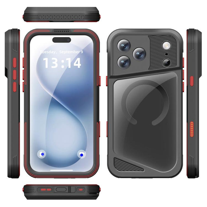Funda magnética impermeable para teléfono móvil RedPepper GTM Series IP68 para buceo, For iPhone 17 Pro Max, For iPhone 17 Pro, For iPhone 17, For iPhone Air