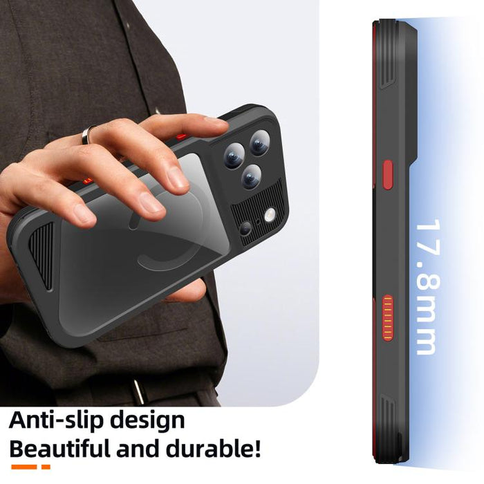 Funda magnética impermeable para teléfono móvil RedPepper GTM Series IP68 para buceo, For iPhone 17 Pro Max, For iPhone 17 Pro, For iPhone 17, For iPhone Air