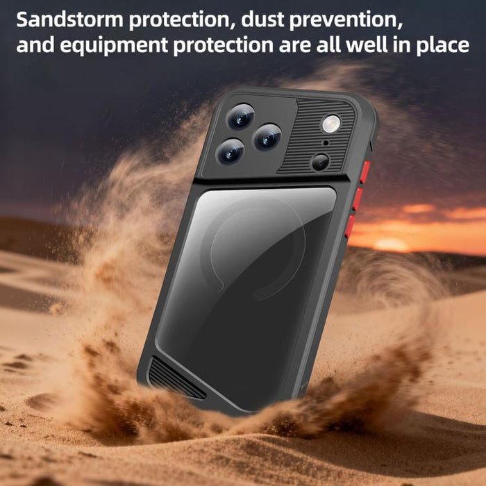 Funda magnética impermeable para teléfono móvil RedPepper GTM Series IP68 para buceo, For iPhone 17 Pro Max, For iPhone 17 Pro, For iPhone 17, For iPhone Air