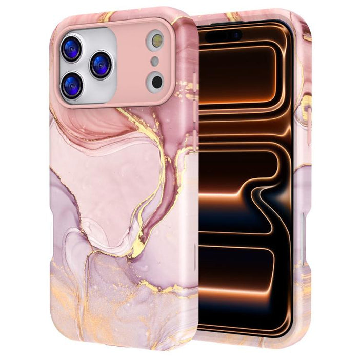 Funda para teléfono de PC + TPU con estampado de mármol mediante transferencia de agua, For iPhone 17 Pro Max, For iPhone 17 Pro, For iPhone 17, For iPhone Air, For iPhone 16 Pro Max, For iPhone 16 Pro, For iPhone 16 Plus, For iPhone 16                ...