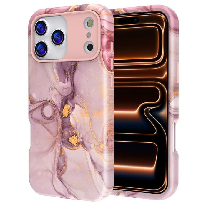 Funda para teléfono de PC + TPU con estampado de mármol mediante transferencia de agua, For iPhone 17 Pro Max, For iPhone 17 Pro, For iPhone 17, For iPhone Air, For iPhone 16 Pro Max, For iPhone 16 Pro, For iPhone 16 Plus, For iPhone 16                ...