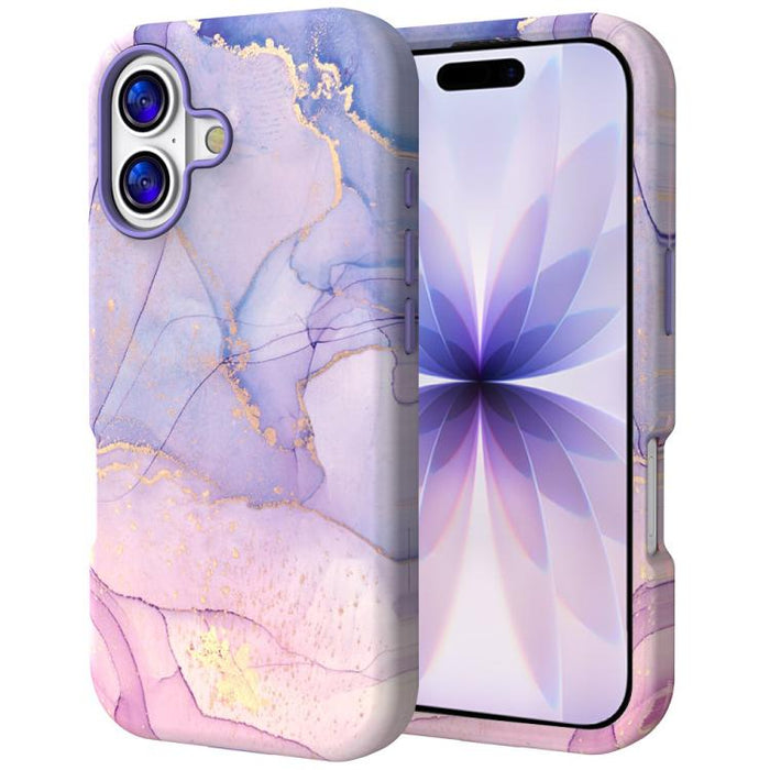 Funda para teléfono de PC + TPU con estampado de mármol mediante transferencia de agua, For iPhone 17 Pro Max, For iPhone 17 Pro, For iPhone 17, For iPhone Air, For iPhone 16 Pro Max, For iPhone 16 Pro, For iPhone 16 Plus, For iPhone 16                ...