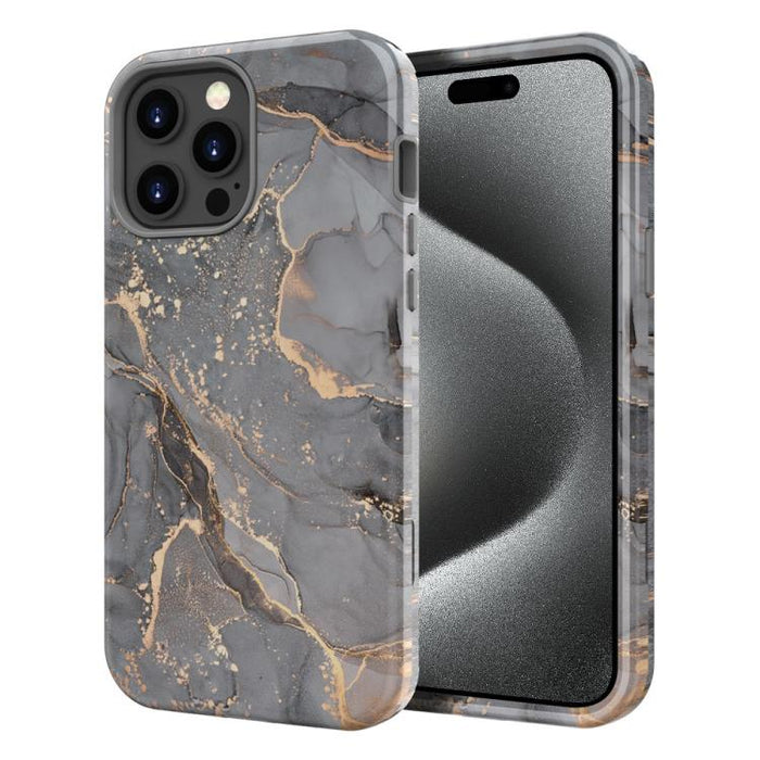 Funda para teléfono de PC + TPU con estampado de mármol mediante transferencia de agua, For iPhone 17 Pro Max, For iPhone 17 Pro, For iPhone 17, For iPhone Air, For iPhone 16 Pro Max, For iPhone 16 Pro, For iPhone 16 Plus, For iPhone 16                ...
