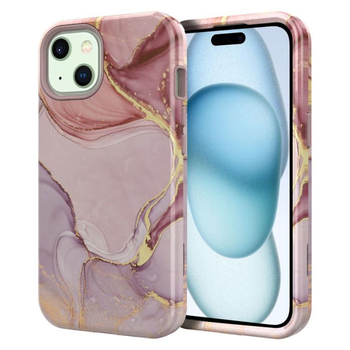 Funda para teléfono de PC + TPU con estampado de mármol mediante transferencia de agua, For iPhone 17 Pro Max, For iPhone 17 Pro, For iPhone 17, For iPhone Air, For iPhone 16 Pro Max, For iPhone 16 Pro, For iPhone 16 Plus, For iPhone 16                ...