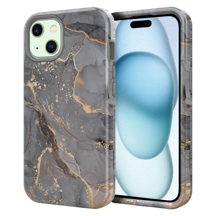 Funda para teléfono de PC + TPU con estampado de mármol mediante transferencia de agua, For iPhone 17 Pro Max, For iPhone 17 Pro, For iPhone 17, For iPhone Air, For iPhone 16 Pro Max, For iPhone 16 Pro, For iPhone 16 Plus, For iPhone 16                ...