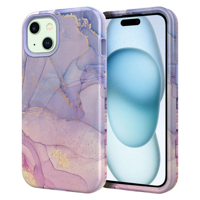 Funda para teléfono de PC + TPU con estampado de mármol mediante transferencia de agua, For iPhone 17 Pro Max, For iPhone 17 Pro, For iPhone 17, For iPhone Air, For iPhone 16 Pro Max, For iPhone 16 Pro, For iPhone 16 Plus, For iPhone 16                ...