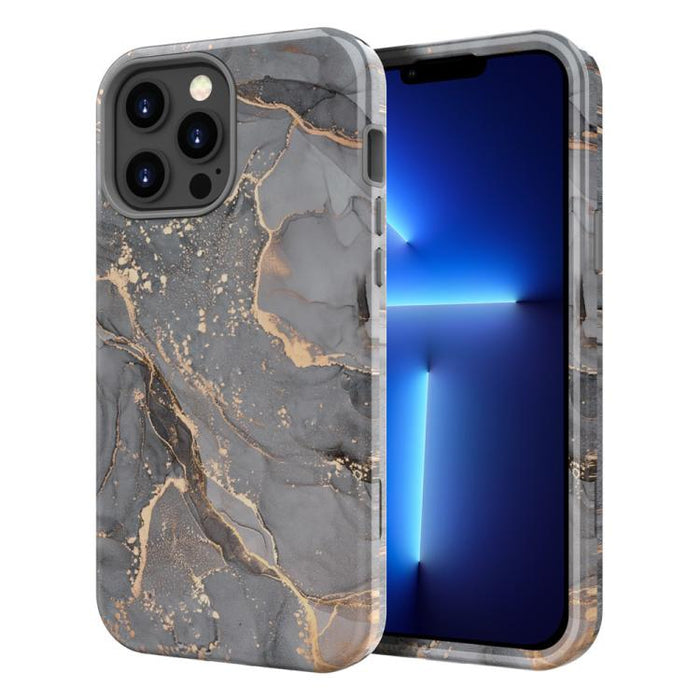 Funda para teléfono de PC + TPU con estampado de mármol mediante transferencia de agua, For iPhone 17 Pro Max, For iPhone 17 Pro, For iPhone 17, For iPhone Air, For iPhone 16 Pro Max, For iPhone 16 Pro, For iPhone 16 Plus, For iPhone 16                ...