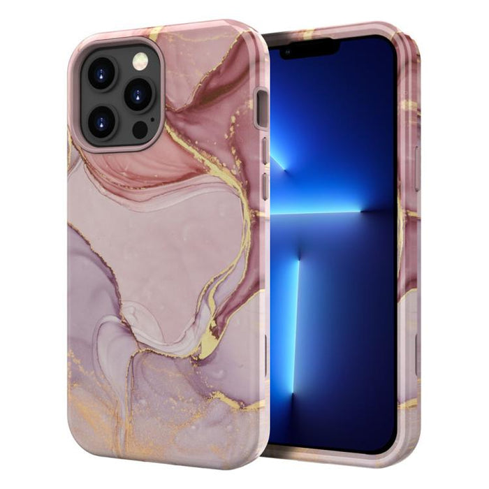 Funda para teléfono de PC + TPU con estampado de mármol mediante transferencia de agua, For iPhone 17 Pro Max, For iPhone 17 Pro, For iPhone 17, For iPhone Air, For iPhone 16 Pro Max, For iPhone 16 Pro, For iPhone 16 Plus, For iPhone 16                ...