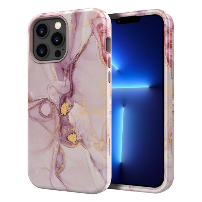 Funda para teléfono de PC + TPU con estampado de mármol mediante transferencia de agua, For iPhone 17 Pro Max, For iPhone 17 Pro, For iPhone 17, For iPhone Air, For iPhone 16 Pro Max, For iPhone 16 Pro, For iPhone 16 Plus, For iPhone 16                ...