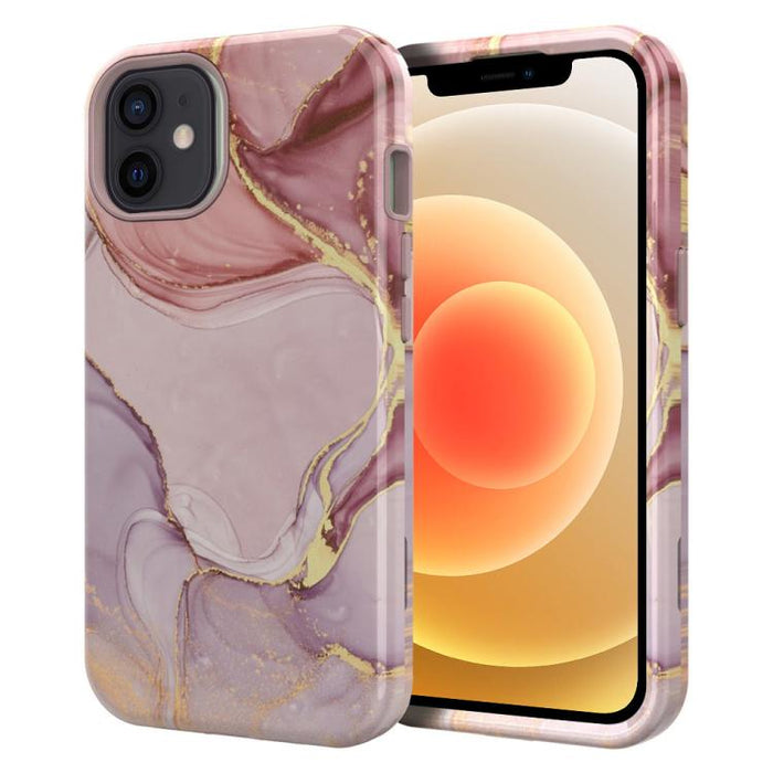 Funda para teléfono de PC + TPU con estampado de mármol mediante transferencia de agua, For iPhone 17 Pro Max, For iPhone 17 Pro, For iPhone 17, For iPhone Air, For iPhone 16 Pro Max, For iPhone 16 Pro, For iPhone 16 Plus, For iPhone 16                ...