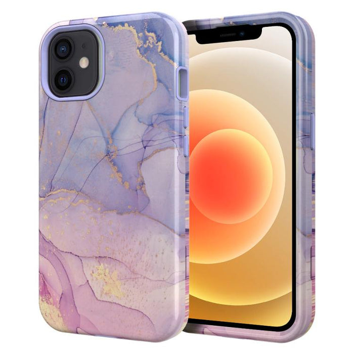 Funda para teléfono de PC + TPU con estampado de mármol mediante transferencia de agua, For iPhone 17 Pro Max, For iPhone 17 Pro, For iPhone 17, For iPhone Air, For iPhone 16 Pro Max, For iPhone 16 Pro, For iPhone 16 Plus, For iPhone 16                ...