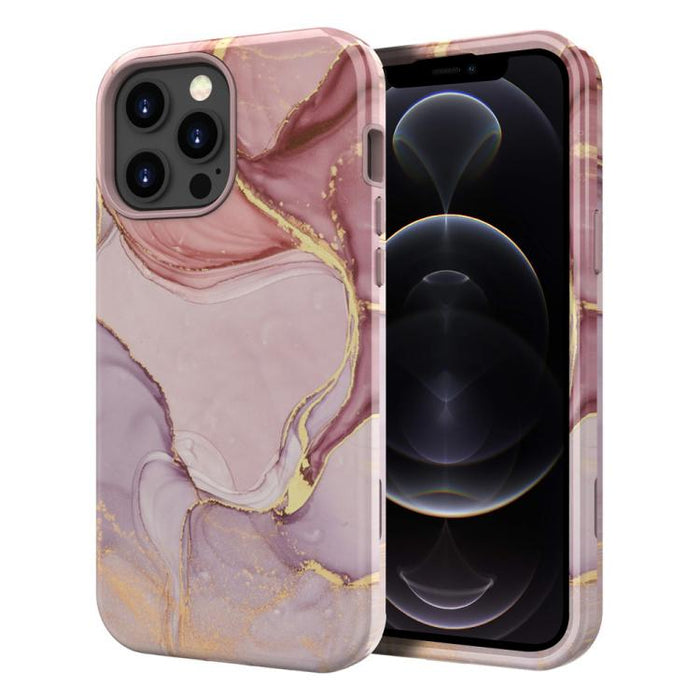 Funda para teléfono de PC + TPU con estampado de mármol mediante transferencia de agua, For iPhone 17 Pro Max, For iPhone 17 Pro, For iPhone 17, For iPhone Air, For iPhone 16 Pro Max, For iPhone 16 Pro, For iPhone 16 Plus, For iPhone 16                ...