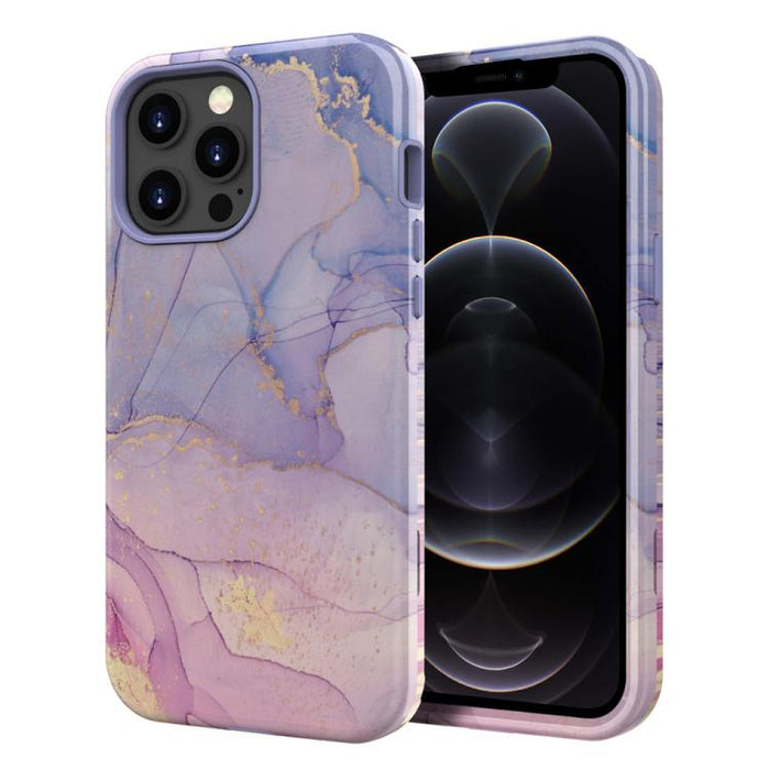 Funda para teléfono de PC + TPU con estampado de mármol mediante transferencia de agua, For iPhone 17 Pro Max, For iPhone 17 Pro, For iPhone 17, For iPhone Air, For iPhone 16 Pro Max, For iPhone 16 Pro, For iPhone 16 Plus, For iPhone 16                ...