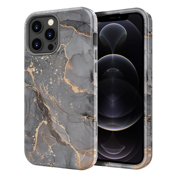 Funda para teléfono de PC + TPU con estampado de mármol mediante transferencia de agua, For iPhone 17 Pro Max, For iPhone 17 Pro, For iPhone 17, For iPhone Air, For iPhone 16 Pro Max, For iPhone 16 Pro, For iPhone 16 Plus, For iPhone 16                ...