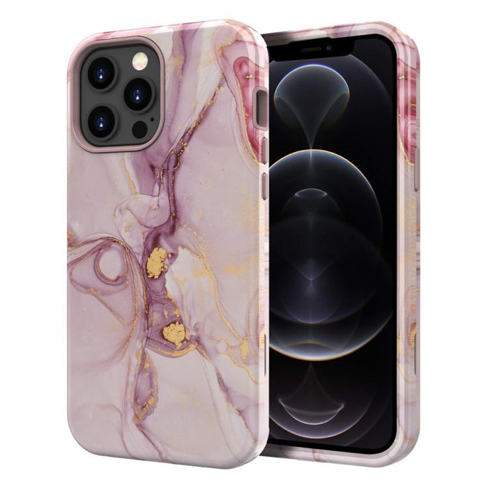 Funda para teléfono de PC + TPU con estampado de mármol mediante transferencia de agua, For iPhone 17 Pro Max, For iPhone 17 Pro, For iPhone 17, For iPhone Air, For iPhone 16 Pro Max, For iPhone 16 Pro, For iPhone 16 Plus, For iPhone 16                ...