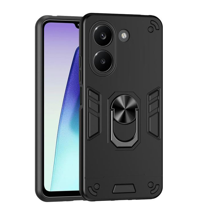 Funda para teléfono con soporte de anillo metálico a prueba de golpes, For Redmi A7 Pro 171mm / Poco C85x 5G, For Redmi Turbo 5 Max / Poco X8 Pro Max, For Redmi Turbo 5 5G / Poco X8 Pro 5G, For Redmi Note 15 Pro 4G Global 163.2mm
