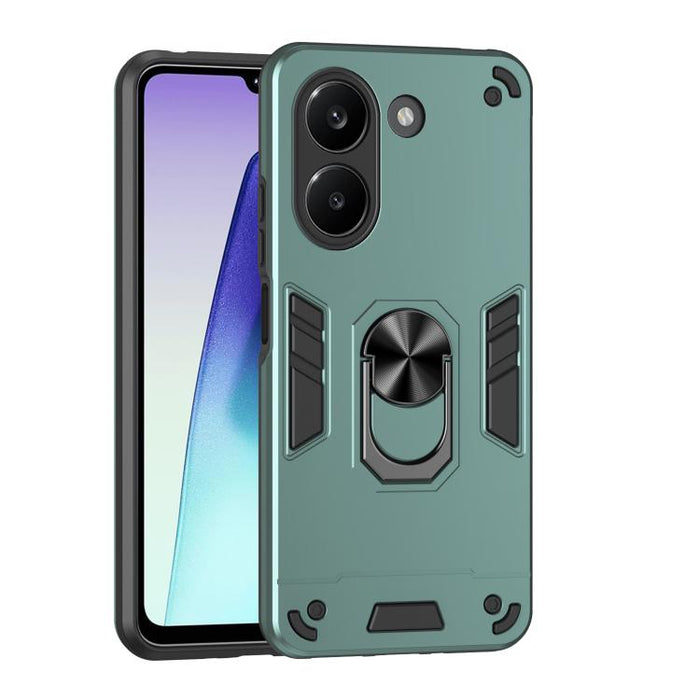 Funda para teléfono con soporte de anillo metálico a prueba de golpes, For Redmi A7 Pro 171mm / Poco C85x 5G, For Redmi Turbo 5 Max / Poco X8 Pro Max, For Redmi Turbo 5 5G / Poco X8 Pro 5G, For Redmi Note 15 Pro 4G Global 163.2mm