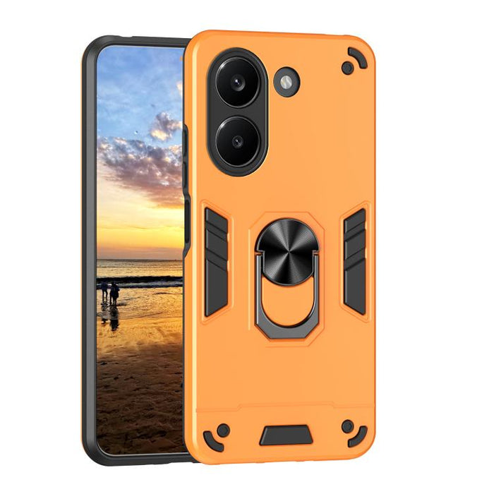 Funda para teléfono con soporte de anillo metálico a prueba de golpes, For Redmi A7 Pro 171mm / Poco C85x 5G, For Redmi Turbo 5 Max / Poco X8 Pro Max, For Redmi Turbo 5 5G / Poco X8 Pro 5G, For Redmi Note 15 Pro 4G Global 163.2mm