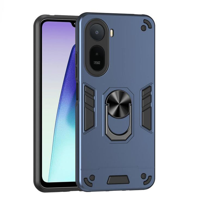 Funda para teléfono con soporte de anillo metálico a prueba de golpes, For Redmi A7 Pro 171mm / Poco C85x 5G, For Redmi Turbo 5 Max / Poco X8 Pro Max, For Redmi Turbo 5 5G / Poco X8 Pro 5G, For Redmi Note 15 Pro 4G Global 163.2mm