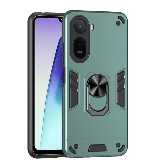 Funda para teléfono con soporte de anillo metálico a prueba de golpes, For Redmi A7 Pro 171mm / Poco C85x 5G, For Redmi Turbo 5 Max / Poco X8 Pro Max, For Redmi Turbo 5 5G / Poco X8 Pro 5G, For Redmi Note 15 Pro 4G Global 163.2mm