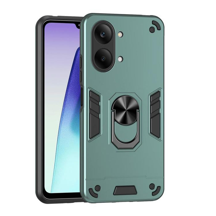 Funda para teléfono con soporte de anillo metálico a prueba de golpes, For Redmi A7 Pro 171mm / Poco C85x 5G, For Redmi Turbo 5 Max / Poco X8 Pro Max, For Redmi Turbo 5 5G / Poco X8 Pro 5G, For Redmi Note 15 Pro 4G Global 163.2mm