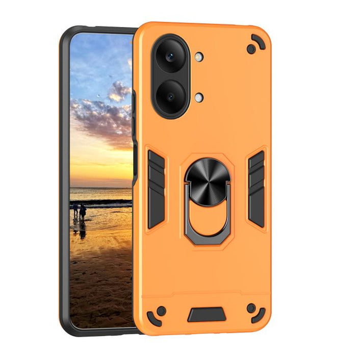 Funda para teléfono con soporte de anillo metálico a prueba de golpes, For Redmi A7 Pro 171mm / Poco C85x 5G, For Redmi Turbo 5 Max / Poco X8 Pro Max, For Redmi Turbo 5 5G / Poco X8 Pro 5G, For Redmi Note 15 Pro 4G Global 163.2mm