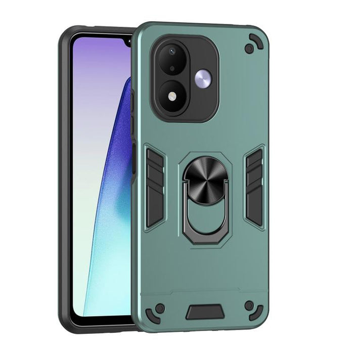 Funda para teléfono con soporte de anillo metálico a prueba de golpes, For Redmi A7 Pro 171mm / Poco C85x 5G, For Redmi Turbo 5 Max / Poco X8 Pro Max, For Redmi Turbo 5 5G / Poco X8 Pro 5G, For Redmi Note 15 Pro 4G Global 163.2mm