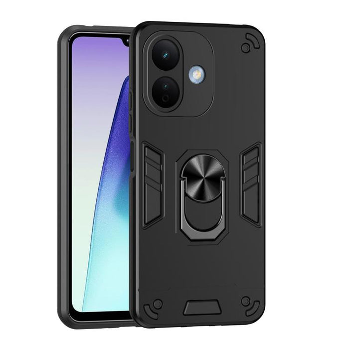 Funda para teléfono con soporte de anillo metálico a prueba de golpes, For Redmi A7 Pro 171mm / Poco C85x 5G, For Redmi Turbo 5 Max / Poco X8 Pro Max, For Redmi Turbo 5 5G / Poco X8 Pro 5G, For Redmi Note 15 Pro 4G Global 163.2mm