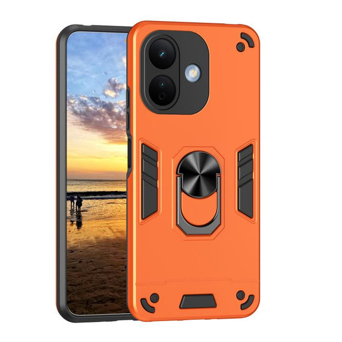 Funda para teléfono con soporte de anillo metálico a prueba de golpes, For Redmi A7 Pro 171mm / Poco C85x 5G, For Redmi Turbo 5 Max / Poco X8 Pro Max, For Redmi Turbo 5 5G / Poco X8 Pro 5G, For Redmi Note 15 Pro 4G Global 163.2mm