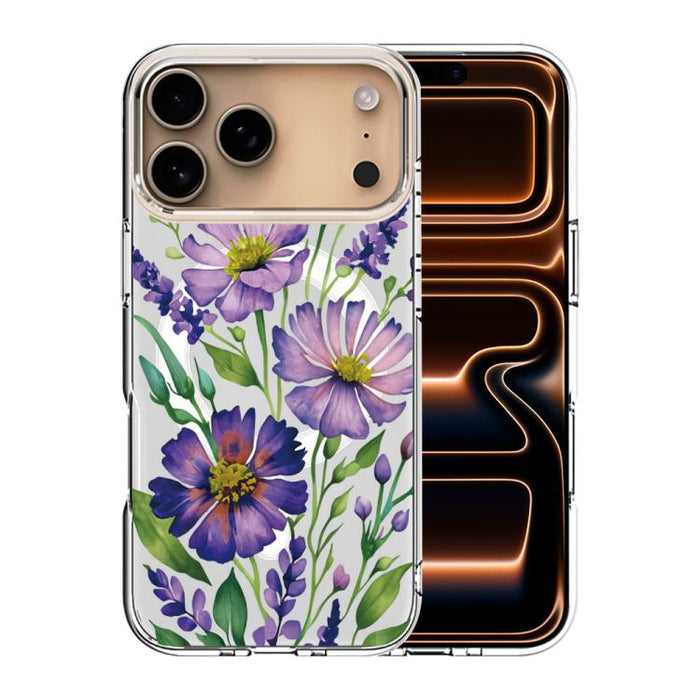 Funda magnética antigolpes para teléfono, TPU + PC con estampado de patrones, For iPhone 17 Pro Max, For iPhone 17 Pro, For iPhone 17, For iPhone Air, For iPhone 16 Pro Max