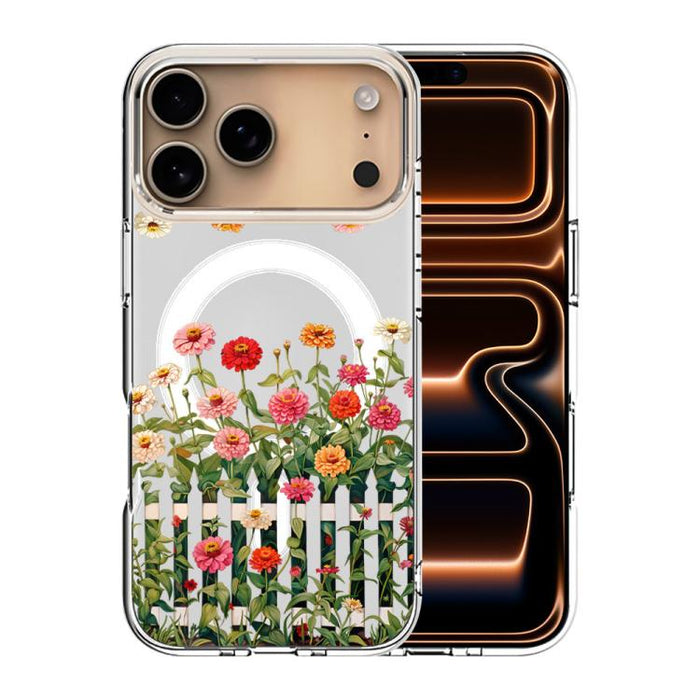 Funda magnética antigolpes para teléfono, TPU + PC con estampado de patrones, For iPhone 17 Pro Max, For iPhone 17 Pro, For iPhone 17, For iPhone Air, For iPhone 16 Pro Max