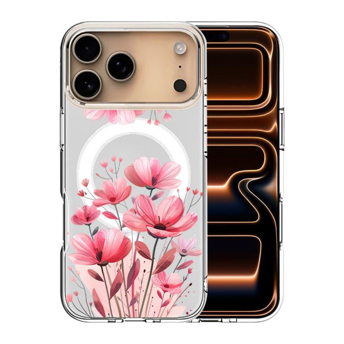 Funda magnética antigolpes para teléfono, TPU + PC con estampado de patrones, For iPhone 17 Pro Max, For iPhone 17 Pro, For iPhone 17, For iPhone Air, For iPhone 16 Pro Max